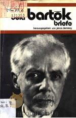 BELA BARTOK BRIEFE BAND I PDF电子版封面 JANOS DEMENY