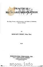 PRACTICAL KEYBOARD MODULATION PDF电子版封面