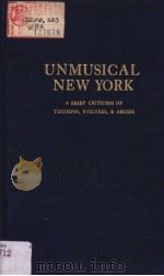 UNMUSICAL NEW YORK PDF电子版封面 0306795175 HERMANN KLEIN