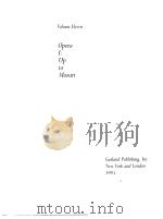 OPERA I:UP TO MOZART PDF电子版封面 0824074602