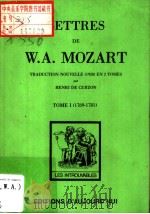 RYYTRD DE W·A·MOZART TOME I 1769-1781 PDF电子版封面 HENRI DE CURZON