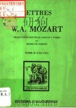 RYYTRD DE W·A·MOZART TOME II 1781-1791 PDF电子版封面 HENRI DE CURZON