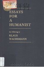 EXXAYS FOR A HUMANIST PDF电子版封面