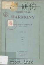 THIRD YEAR HARMONY PDF电子版封面