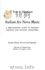 LTALIAN ARS NOVA MUSIC PDF电子版封面 0520022238 VIOLA L·HAGOPIAN