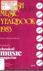 British Music Yearbook 1983 Ninth Edtion 1982 PDF电子版封面 0950847909