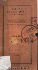 ELSON'S POCKET MUSIC DICTIONARY（ PDF版）