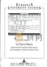 EUROPEAN UNIVERSITY STUDIES SET THEORY OBIJECTS PDF电子版封面 3631478976