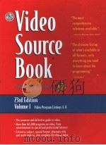 Video Source Book Volume 1 1999 PDF电子版封面 0787634077