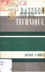 BASSOON TECHNIQUE PDF电子版封面 0193186063 ARCHIE CAMDEN
