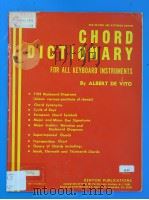 CHORD DICTIONARY PDF电子版封面 Albert De Vito