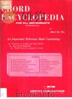 CHORD ENCYCLOPEDIA FOR ALL INSTRUMENTS NEW REVISED EDITION PDF电子版封面 Albert De Vito