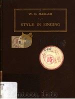 TO Mr PUPILS STYLE IN SINGING PDF电子版封面 W.E.HASLAM