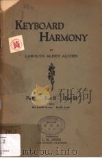 KEYBOARD HARMONY Part Ⅲ PDF电子版封面