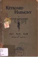 KEYBOARD HARMONY  Part Ⅰ（ PDF版）