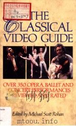 THE CLASSICAL VIDEO GUIDE PDF电子版封面 0575055308