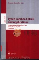 Typed Lambda Calculi and Applications PDF电子版封面 3540419608