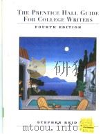 the prentice hall guide for college writers fourth edition PDF电子版封面 0136218555