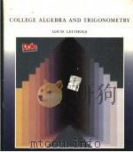 COLLEGE ALGEBRA AND TRIGONOMETRY PDF电子版封面