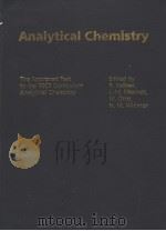 analytical chemistry PDF电子版封面 3527288813
