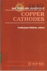 sampling and analysis of copper cathodes PDF电子版封面