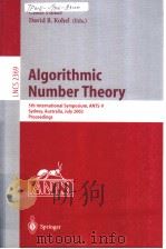 Algorithmic Number Theory PDF电子版封面 3540438637