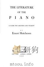 THE LITERATURE OF THE IPANO A GUIDE FOR AMATEUR AND STUDENT PDF电子版封面