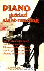 PIANO:GUIDED SINHT-READING A NEW APPROACH TO PIANO STUDY SECOND EDITION PDF电子版封面 0882295551