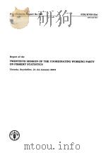 FAO FISHERIES REPORT NO.709 REPORT OF THE TWENTIETH SESSION OF THE COORDINATING WORKING PARTY ON FIS PDF电子版封面 9251049920