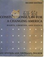 CONXTITUTIONAL LAW FOR ACHANGING AMERICA PDF电子版封面 0871878305