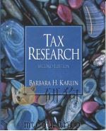 TAX RESEARCH(SECOND EDITION) PDF电子版封面 0130449482