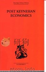 POST KEYNESIAL ECONOMICS EDITED BY KENNETH K KURIHARA PDF电子版封面 0415313767