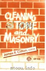 CLEANING STONE AND MASONRY PDF电子版封面