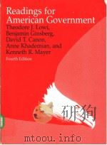 Readings for American Government(Fourth Edition) PDF电子版封面 0393968596