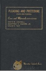 PLEADING AND PROCEDURE STATE AND FEDERAL（ PDF版）
