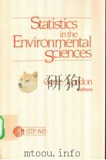 Statistics in the Environmental Sciences PDF电子版封面 0803102062