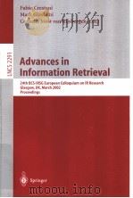 Advances in Information Retrieval PDF电子版封面 3540433430