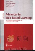 Advances in Web-Based Learning PDF电子版封面 3540440410