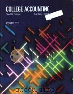 COLLEGE ACCOUNTING(Twelfth Edition) PDF电子版封面 0538018003