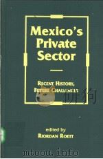 MEXICO'S PRIVATE SECTOR PDF电子版封面 1555877133