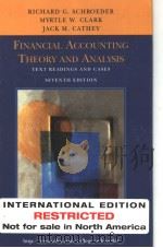 FINANCIAL ACCOUNTING THEORY AND ANALYSIS(SEVENTH EDITION) PDF电子版封面