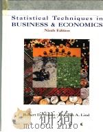 Statistical Techniques in BUSINES ECONOMICS(Ninth Edition) PDF电子版封面 0256189048