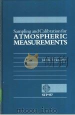 Sampling and Calibration for ATMOSPHERIC MEASUREMENTS PDF电子版封面 0803109555