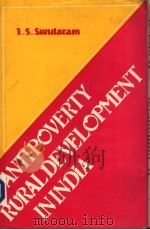 ANTIPOVERTY RURALDEVELOPMENT IN INDIA 1984 PDF电子版封面 I.S.Sundaram