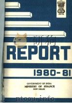 REPORT 1980-81 PDF电子版封面