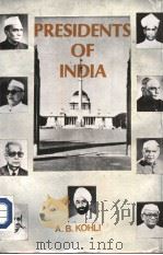 PRESIDENTS OF INDIA 1986 PDF电子版封面 8170182840