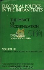 Ilectoral Politics in the Indian States THE IMPACT OF MODERNIZATION（1977 PDF版）