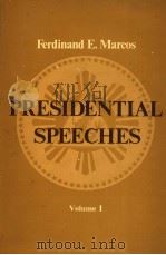 PRESIDENTIAL SPEECHES VOLUME I 1978 PDF电子版封面