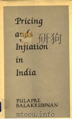 PRICING AND INFLATION IN INDIA PDF电子版封面 PULAPRE BALAKRISHNAN