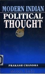 MODERN INDIAN POLITICAL THOUGHT PDF电子版封面